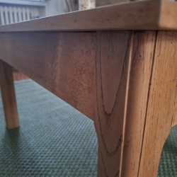 Table basse bois et plateau craie