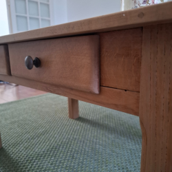 Table basse bois et plateau craie