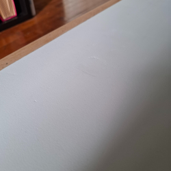 Table basse bois et plateau craie