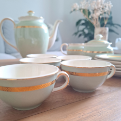 Service à café/thé Villeroy & Boch vert sauge