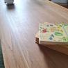 table basse en noyer et chêne