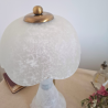Lampe champignon en pâte de verre | Pièce unique déco vintage