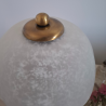 Lampe champignon en pâte de verre | Pièce unique déco vintage
