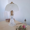 Lampe champignon en pâte de verre | Pièce unique déco vintage