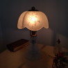 Lampe champignon en pâte de verre | Pièce unique déco vintage